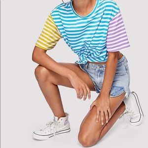 Colorblock oversized tee - size Small